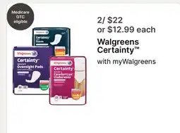 Walgreens Walgreens Certainty offer