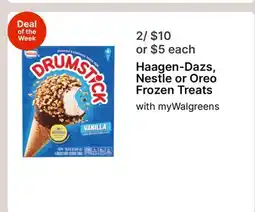 Walgreens Haagen-Dazs, Nestle or Oreo Frozen Treats offer