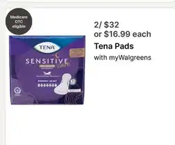 Walgreens Tena Pads offer