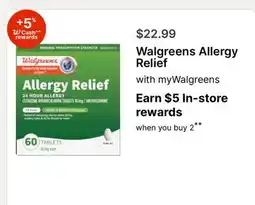 Walgreens Walgreens Allergy Relief offer