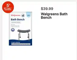 Walgreens Walgreens Bath Bench offer