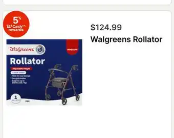 Walgreens Walgreens Rollator offer