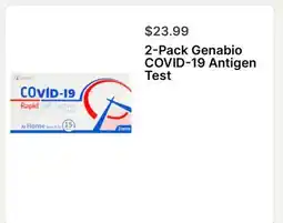 Walgreens 2-Pack Genabio COVID-19 Antigen Test offer