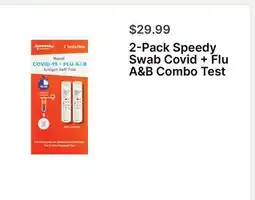 Walgreens 2-Pack Speedy Swab Covid + Flu A & B Combo Test offer