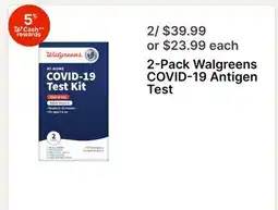 Walgreens Walgreens COVID-19 Antigen Test offer