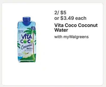 Walgreens Vita Coco Coconut Water offer