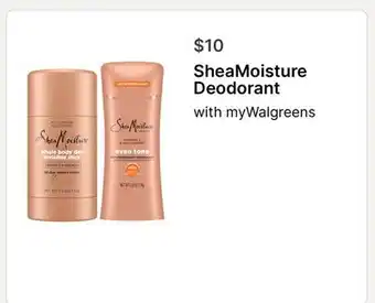 Walgreens SheaMoisture Deodorant offer