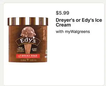 Walgreens Dreyer's or Edy's Ice Cream offer