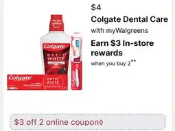 Walgreens Colgate Dental Care offer