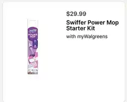 Walgreens Swiffer Power Mop Starter Kit offer