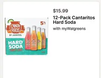 Walgreens 12-Pack Cantaritos Hard Soda offer