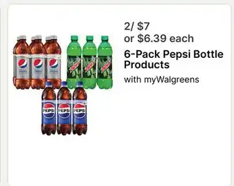 Walgreens 6-Pack Pepsi Bottle Products offer