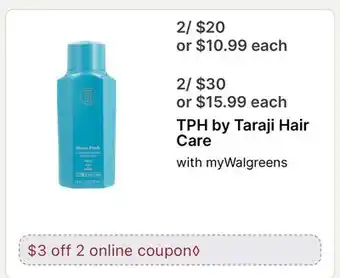 Walgreens TPH by Taraji Hair Care offer