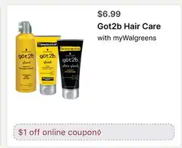 Walgreens Got2b Hair Care offer