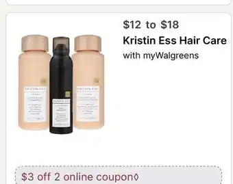 Walgreens Kristin Ess Hair Care offer