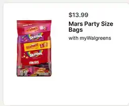 Walgreens Mars Party Size Bags offer