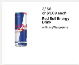 Walgreens Red Bull Energy Drink offer