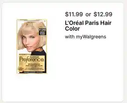 Walgreens L' Oréal Paris Hair Color offer