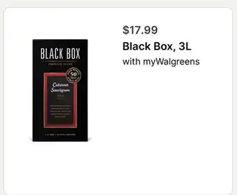 Walgreens Black Box, 3L offer