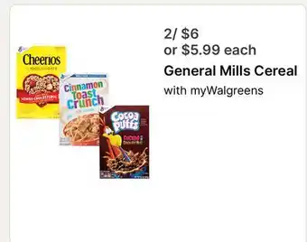 Walgreens General Mills Cereal offer