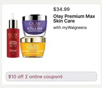 Walgreens Olay Premium Max Skin Care offer