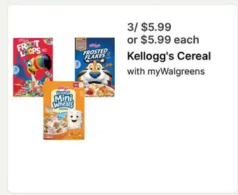 Walgreens Kellogg's Cereal offer