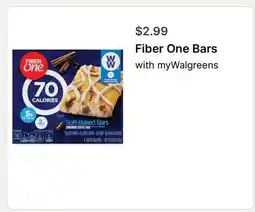 Walgreens Fiber One Bars offer