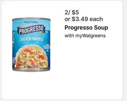 Walgreens Progresso Soup offer