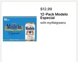 Walgreens 12-Pack Modelo Especial offer