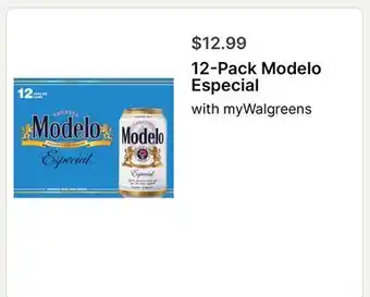 Walgreens 12-Pack Modelo Especial offer