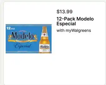 Walgreens 12-Pack Modelo Especial offer