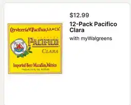 Walgreens 12-Pack Pacifico Clara offer