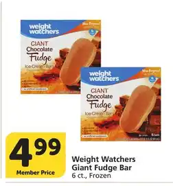 Albertsons Weight Watchers Giant Fudge Bar offer