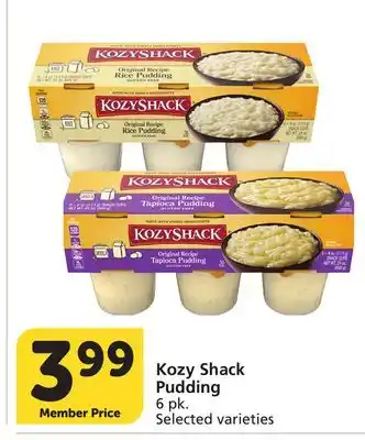 Albertsons Kozy Shack Pudding offer