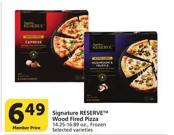 Vons Signature RESERVE Wood Fired Pizza offer