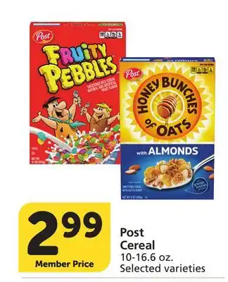 Vons Post Cereal offer