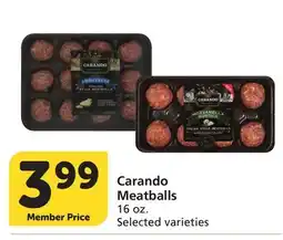 Albertsons Carando Meatballs offer