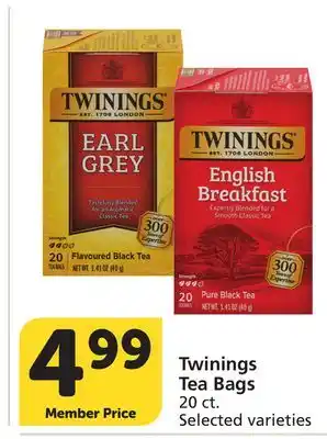 Vons Twinings Tea Bags offer