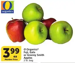 Albertsons O Organics Fuji, Gala or Granny Smith Apples offer