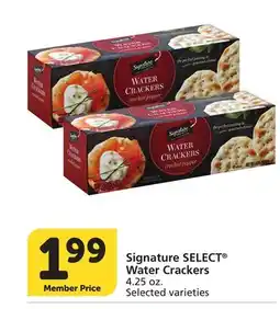 Vons Signature SELECT Water Crackers offer