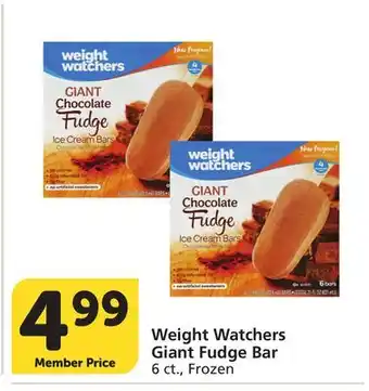 Vons Weight Watchers Giant Fudge Bar offer