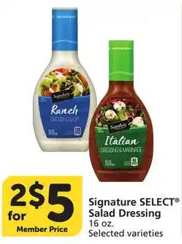 Albertsons Signature SELECT Salad Dressing offer