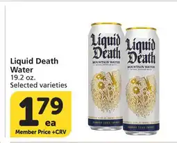 Vons Liquid Death Water offer