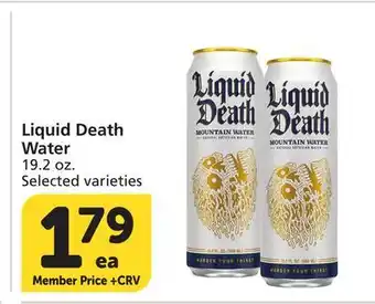 Vons Liquid Death Water offer