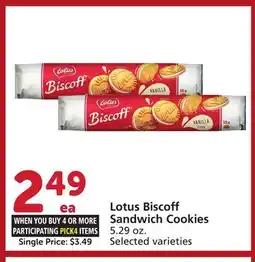 Vons Lotus Biscoff Sandwich Cookies offer