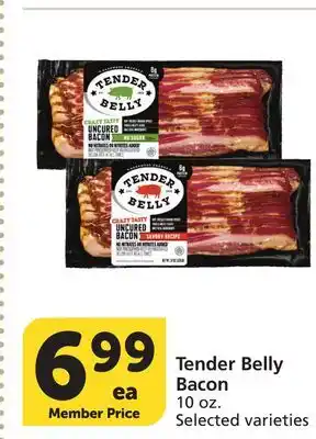 Albertsons Tender Belly Bacon offer