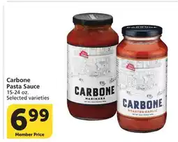 Vons Carbone Pasta Sauce offer