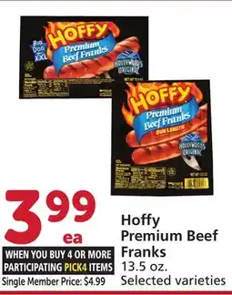 Albertsons Hoffy Premium Beef Franks offer