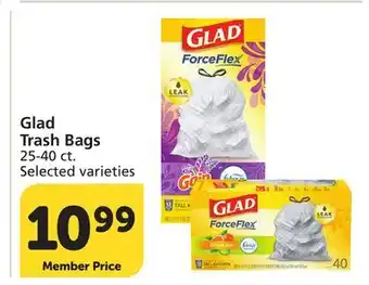 Albertsons Glad Trash Bags offer