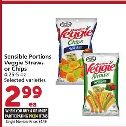 Vons Sensible Portions Veggie Straws or Chips offer